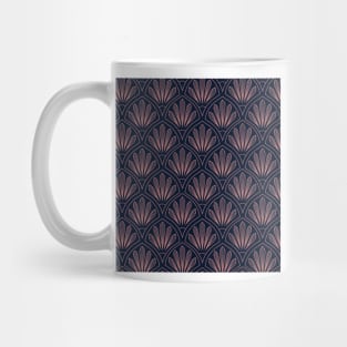 Art Deco elegance - navy blush Mug